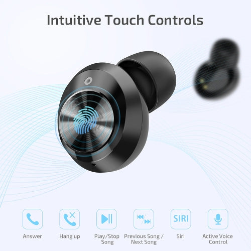 TWS Earphones, Headset True Stereo Headphones Earbuds Wireless - NWTWS2