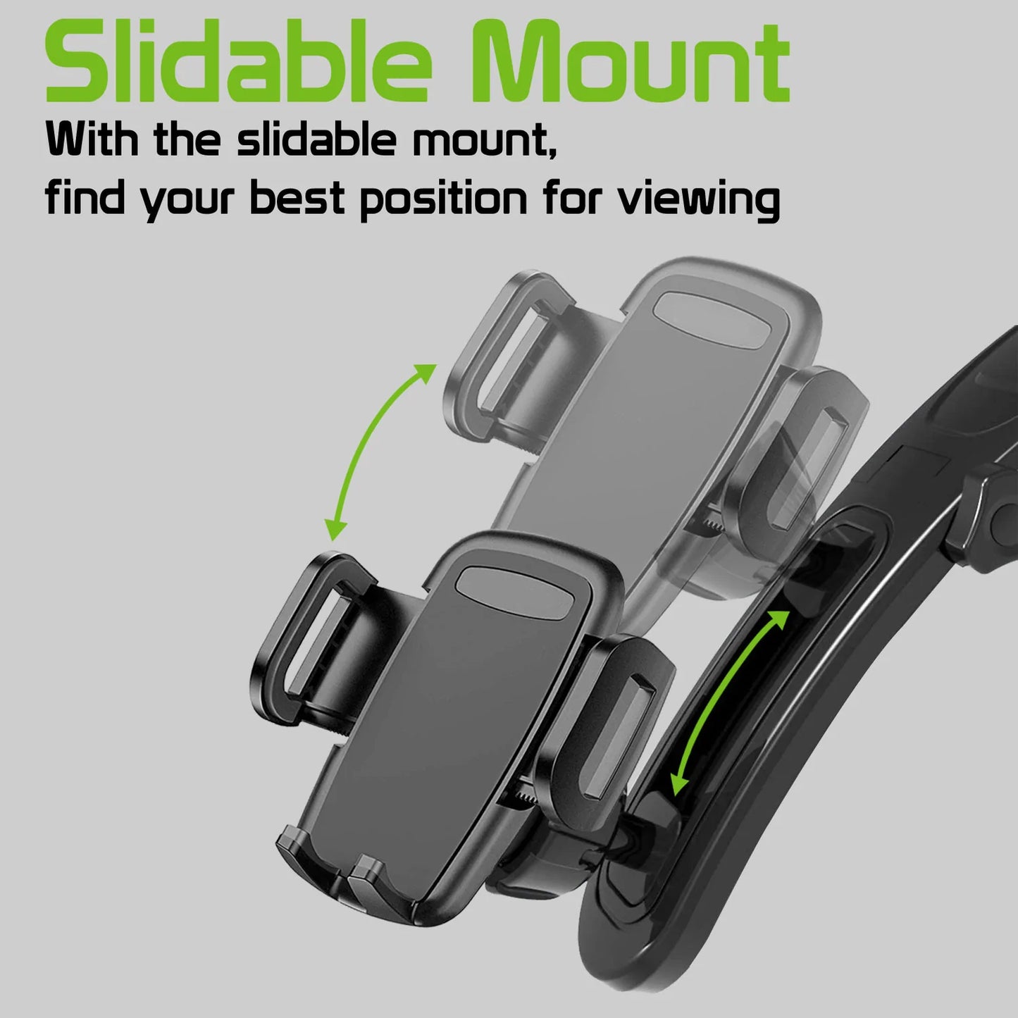 Car Mount, Strong Grip Dock Swivel Cradle Dash Holder - NWZ84