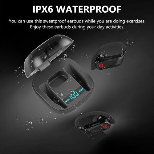 TWS Headphones, True Stereo Ear hook Earphones Earbuds Wireless - NWL95