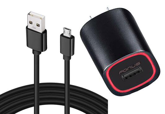 Home Charger, Adapter Power Micro USB 6ft Cable Fast 18W - NWC32 978-1
