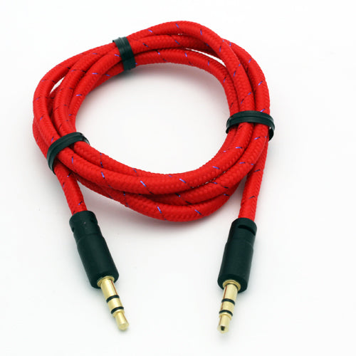 Aux Cable, Speaker Jack Wire Audio Cord Car Stereo Aux-in Adapter 3.5mm - NWM98