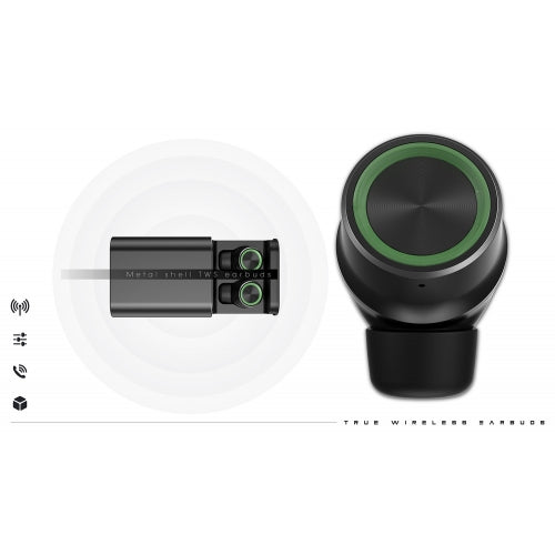 TWS Wireless Earphones, Hi-Fi Sound Headset Hands-free Mic True Wireless Stereo Headphones Earbuds - NWG10