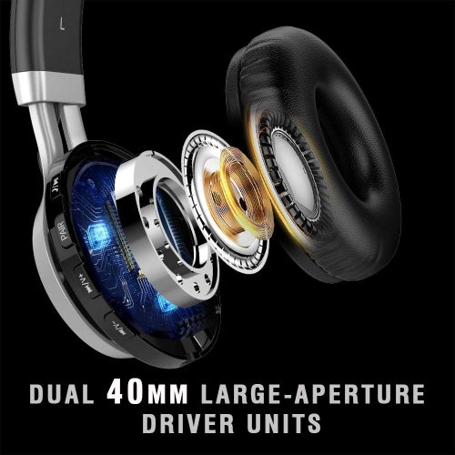Wireless Headphones, Earphones Hands-free w Mic Headset Foldable - NWL83