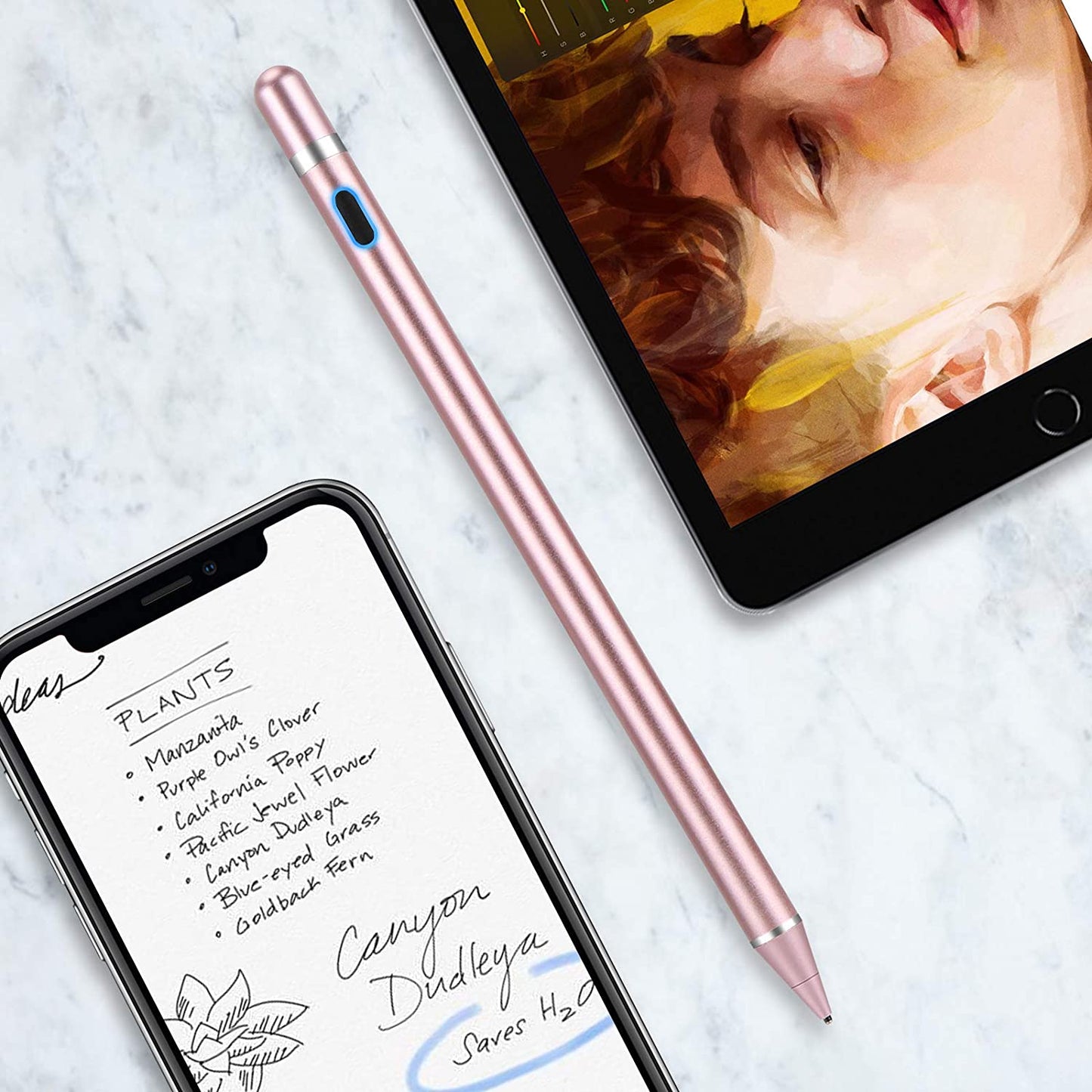Active Stylus Pen , Palm Rejection Rechargeable Touch Capacitive Digital - NWG78