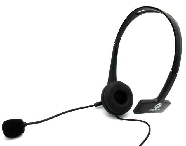 Wired Mono Headphone, Hands-free Single Earbud 3.5mm Headset Earphone w Mic - NWM03