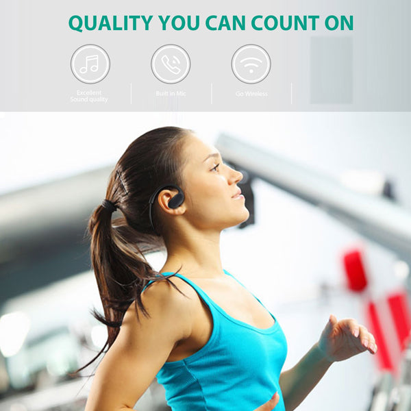 Wireless Headphones, Headset Neckband Folding With Microphone Sports Earphones - NWD15