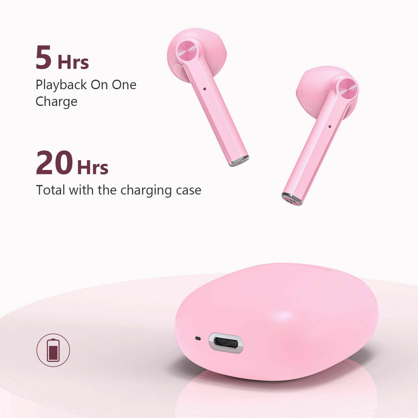TWS Earphones, Headset True Stereo Headphones Earbuds Wireless - NWXYP