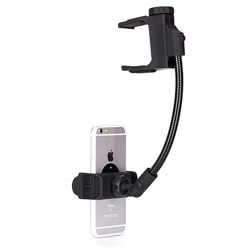 Car Mount, Stron Grip Cradle Rotating Rear View Mirror Holder - NWJ89