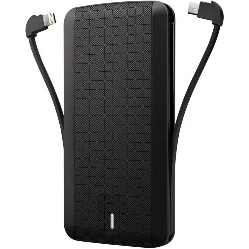 8000mAh Power Bank, All-in-One Built-in Cables Portable Backup Battery Charger - NWV28