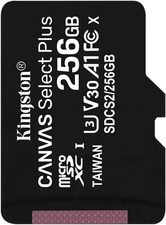 256GB Memory Card, MicroSDXC Class 10 MicroSD High Speed Kingston - NWV36
