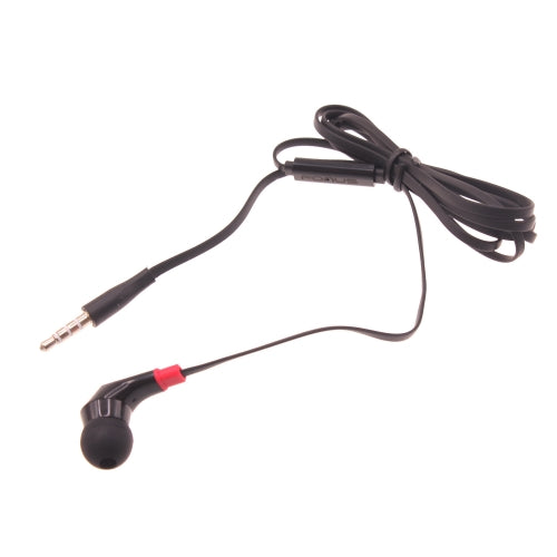 Mono Headset, Hands-free Single Headphone 3.5mm Wired Earbud Earphone w Mic - NWF47