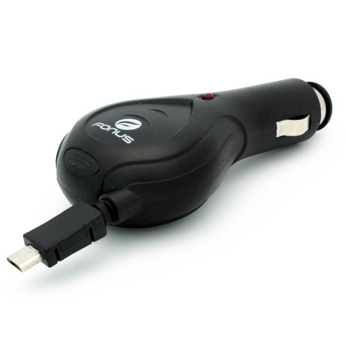 Car Charger, Adapter Power DC Socket MicroUSB Retractable - NWC18