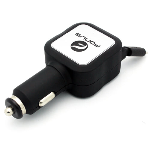 Car Charger, DC Socket Micro-USB 2-Port USB 4.8Amp Retractable - NWM89