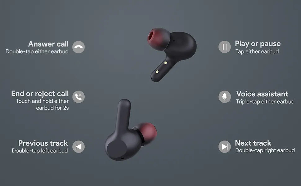 TWS Earphones, Headset True Stereo Headphones Earbuds Wireless - NWZ78