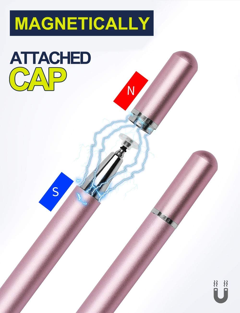 Pink Stylus, Lightweight Aluminum Fiber Tip Touch Screen Pen - NWZ80