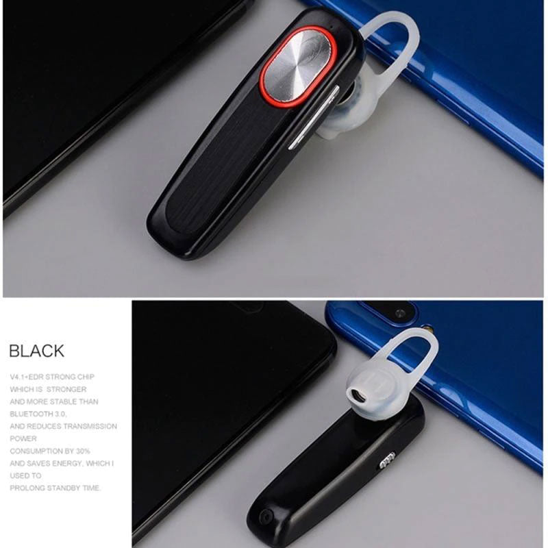 Wireless Earphone, Headset Single Headphone Handsfree Mic Mono Earbud - NWY84