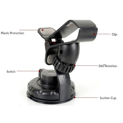 Car Mount, Swivel Cradle Glass Holder Windshield - NWB94