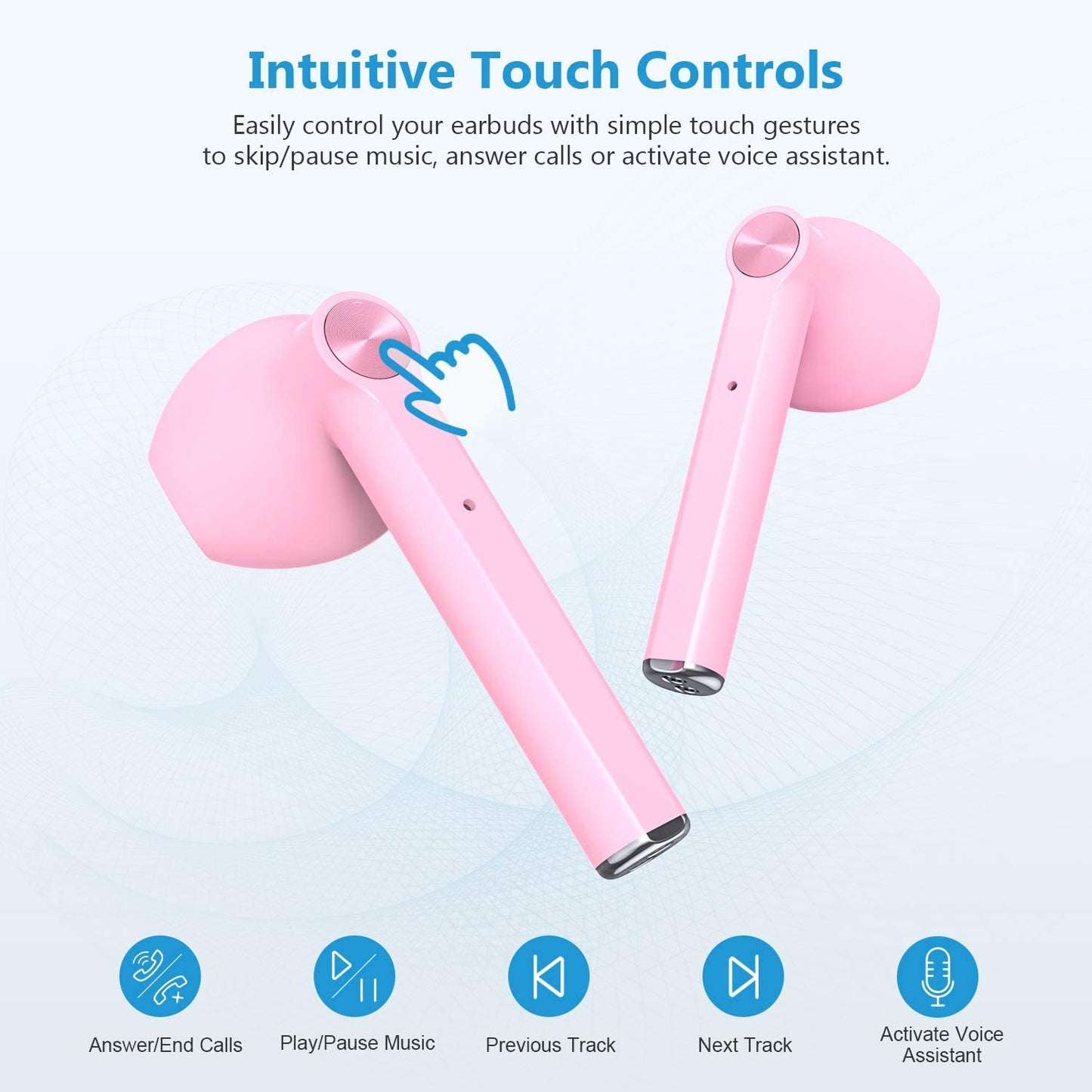 TWS Earphones, Headset True Stereo Headphones Earbuds Wireless - NWXYP