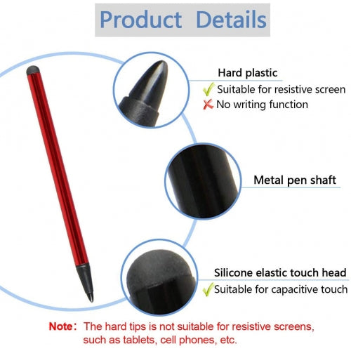 Red Stylus, Lightweight Compact Touch Pen Capacitive and Resistive - NWF73