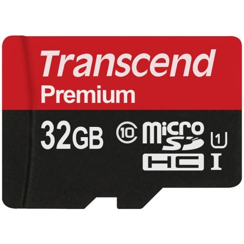 32GB Memory Card, MicroSDHC Class 10 MicroSD High Speed Transcend - NWV23