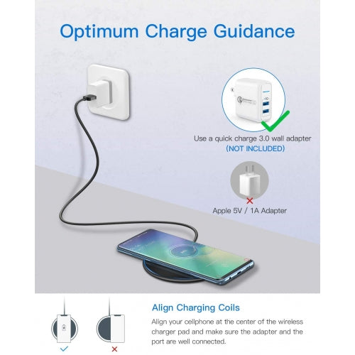15W Wireless Charger, Quick Charge Slim Charging Pad Fast - NWV32