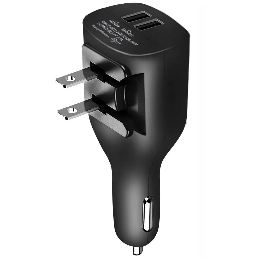 Car Home Charger, DC Socket Adapter Power 2-in-1 2-Port USB - NWM67