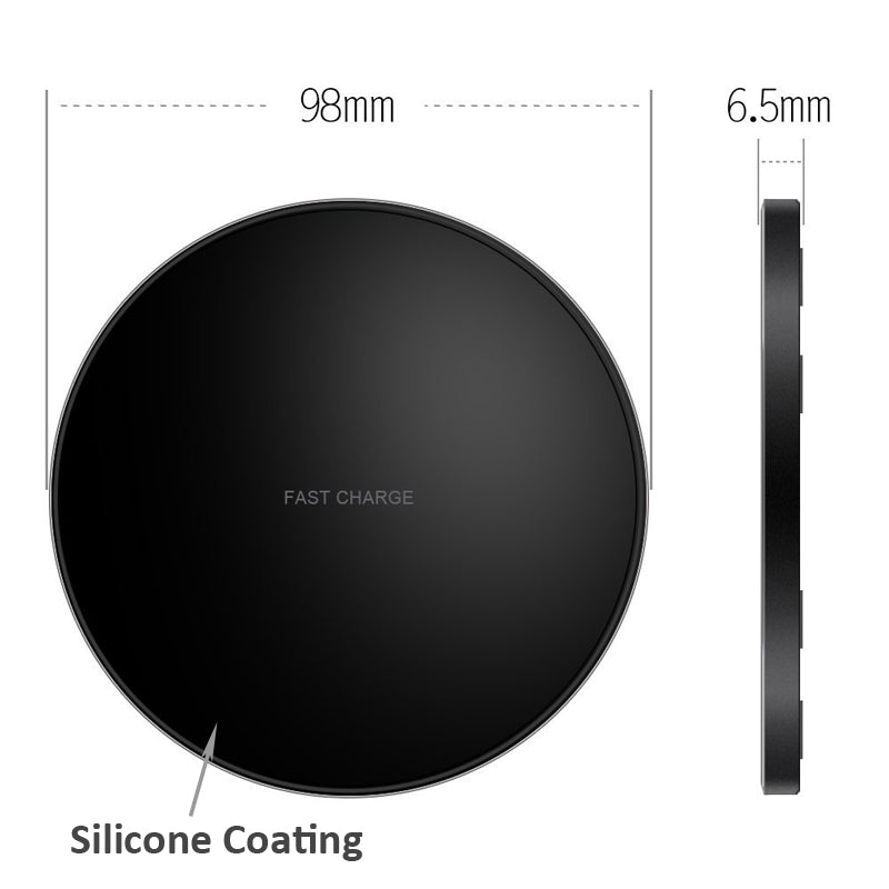 Wireless Charger, 7.5W and 10W Fast Slim Charging Pad