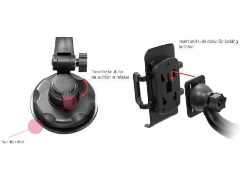 Car Mount, Swivel Cradle Glass Holder Windshield - NWC30