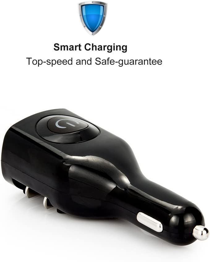 Car Home Charger, DC Socket Adapter Power 2-in-1 2-Port USB - NWM67