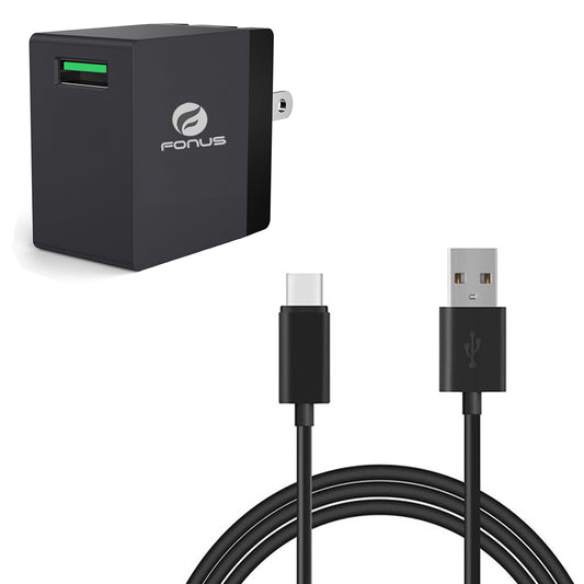Quick Home Charger,  Travel Cord Power 6ft USB Cable 18W  - NWR44 1116-1