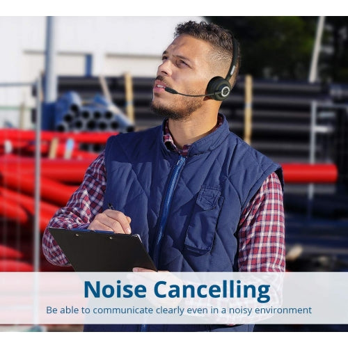 Wireless Headphone, Over-the-Head Earphone Hands-free Headset With Boom Microphone - NWD85