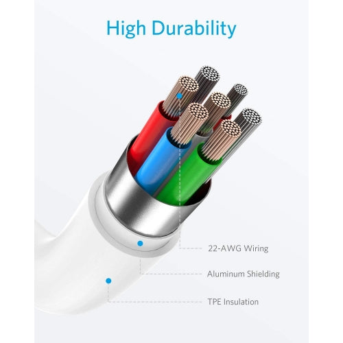 2-Port USB Charger, Micro-USB Wire Adapter DC Socket Power Cord 6ft Long Cable - NWA90
