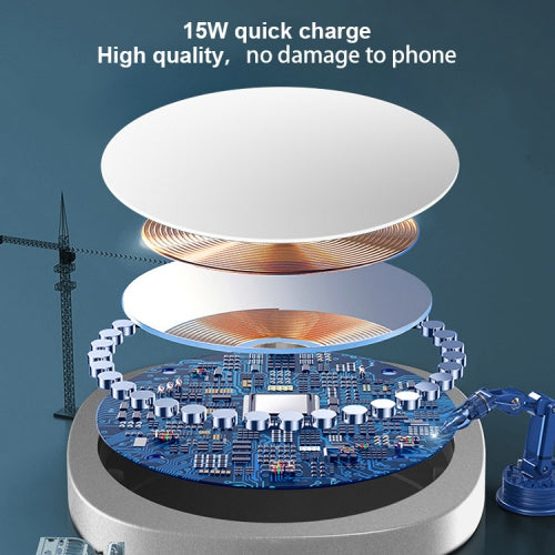 Magnetic Wireless Charger, USB-C Quick Charge Slim Charging Pad 15W Fast - NWE68