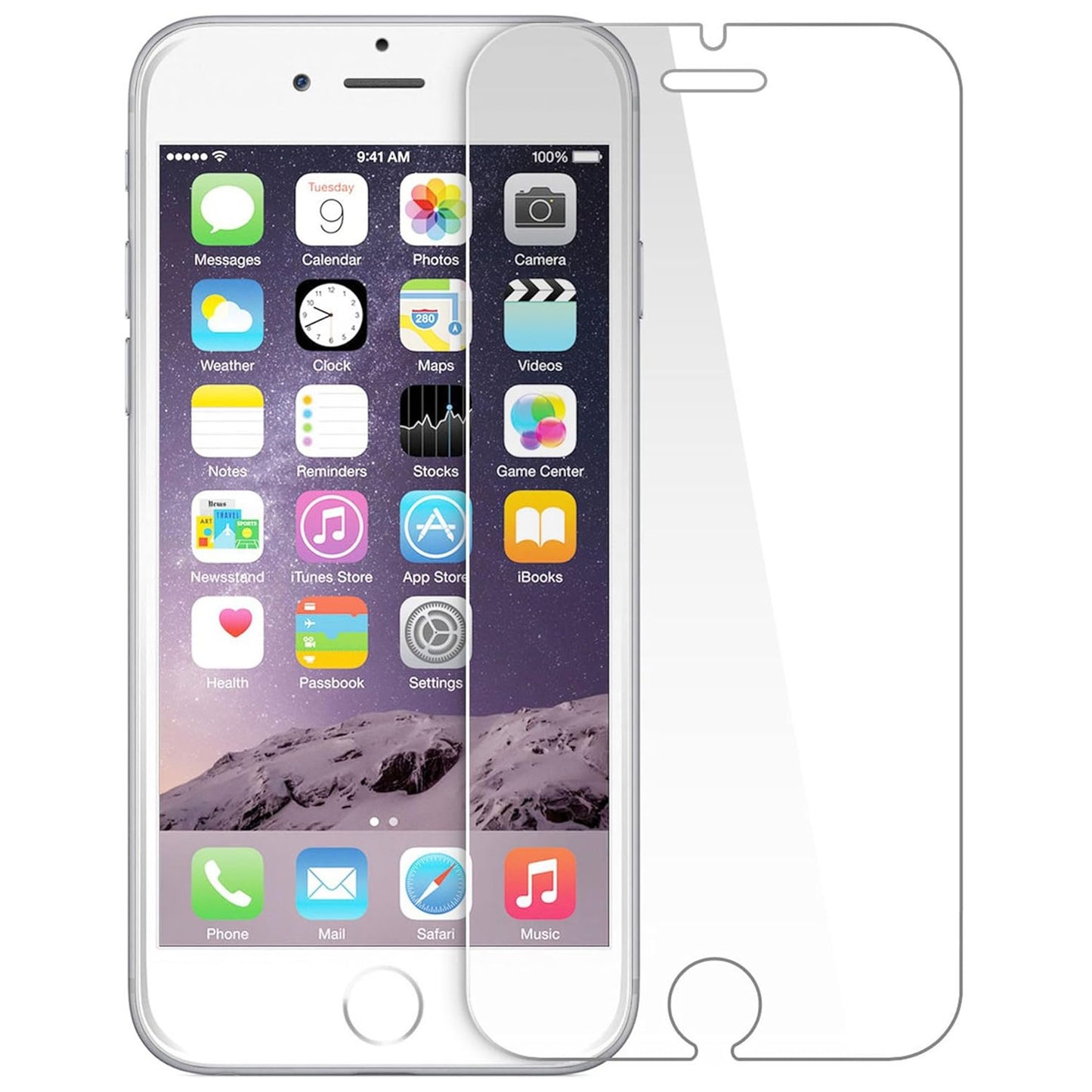 Screen Protector, Guard Display Cover 2.5D Round Edges HD Clear Tempered Glass - NWE44 546-1