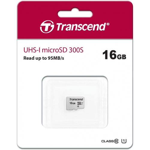 16GB Memory Card, MicroSDHC Class 10 MicroSD High Speed Transcend - NWV17