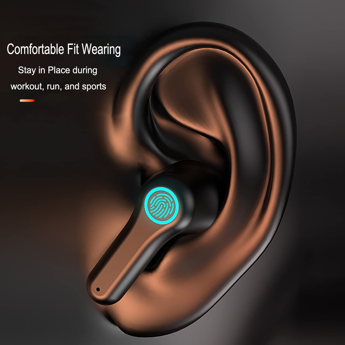 TWS Wireless Earphones, Hands-free Mic Headset True Stereo Headphones ANC Earbuds - NWE70