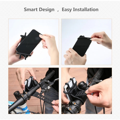 Bicycle Mount, Strap Non-Slip Bike Silicone Holder Handlebar - NWG11