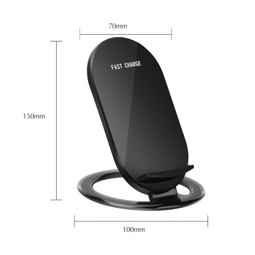 Wireless Charger, Charging Pad 2-Coils Detachable Stand 15W Fast - NWD51