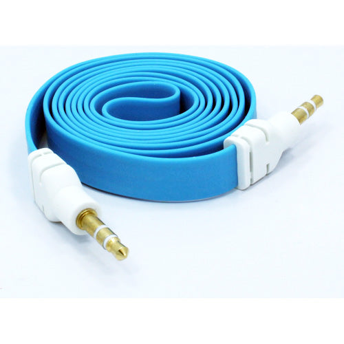 3-Pack Aux Cable , (Blue Purple Orange) Speaker Jack Wire Car Stereo Aux-in 3.5mm Adapter Audio Cord - NWG73
