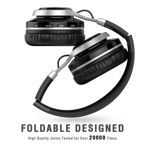Wireless Headphones, Earphones Hands-free w Mic Headset Foldable - NWL83