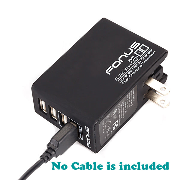 Home Charger, AC Plug Wall 6.8A 4-Port USB 34W - NWK64