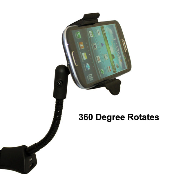 Car Mount, Cradle USB Port DC Socket Holder Charger - NWM31