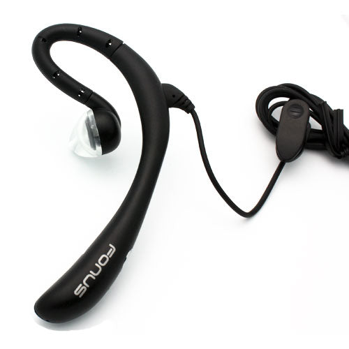 Wired Mono Headset, Hands-free Single Earbud 3.5mm Headphone Earphone w Mic - NWK57