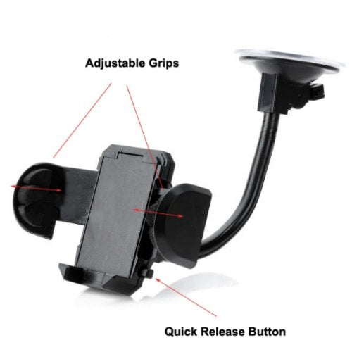 Car Mount, Swivel Cradle Glass Holder Windshield - NWC08