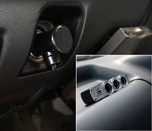 Car Charger, Strip Power DC Socket 3-Port Splitter - NWM60