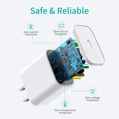 18W Fast Home Charger, Travel Adapter Power Quick PD Type-C - NWS34