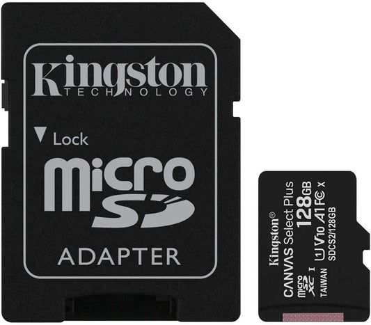 128GB Memory Card, MicroSDXC Class 10 MicroSD High Speed Kingston - NWV35
