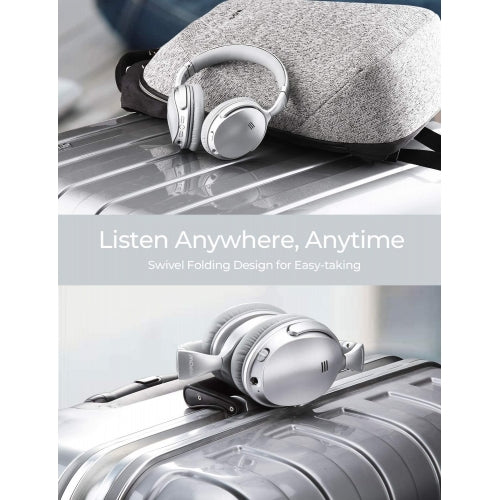 Wireless Headphones, Hands-free Active Noise Cancelling w Mic Headset Foldable - NWA74