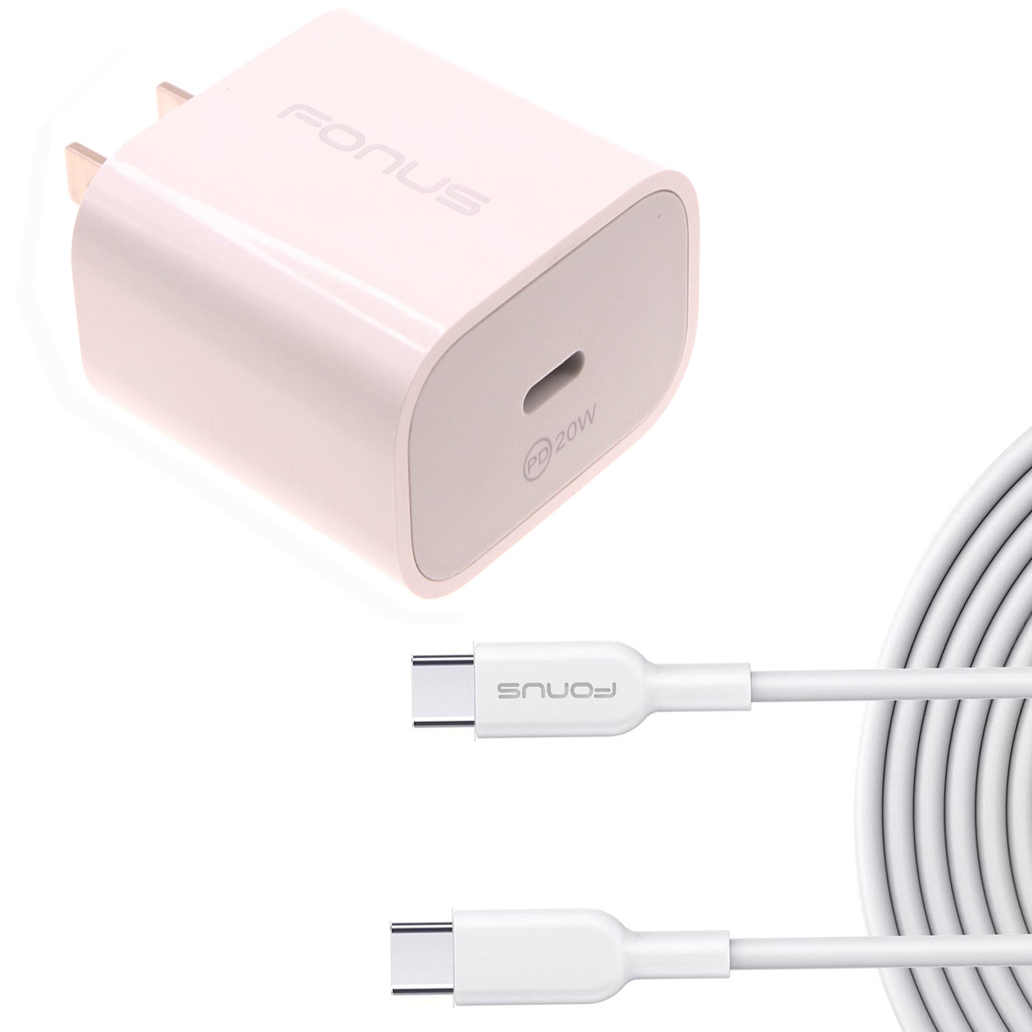 20W PD Home Charger, Adapter Power Quick 6ft Long Cable Fast Type-C - NWA77