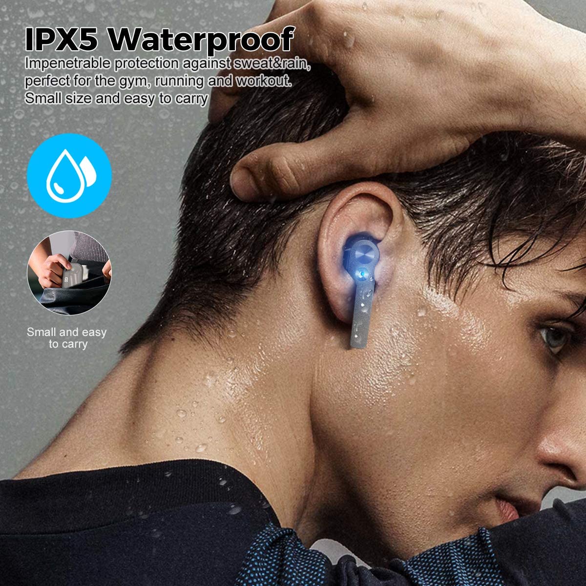 TWS Earphones, Headset True Stereo Headphones Earbuds Wireless - NWXY9